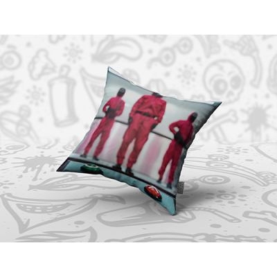 Декоративна възглавница SQUID GAME - Stop or Play